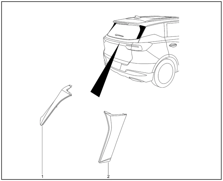 Накладки двери задка для XCITE X-Cross 8, Chery Tiggo 8 Pro