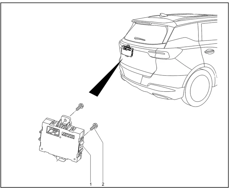 Модуль привода подъема двери багажника для XCITE X-Cross 7, Chery Tiggo 7 Pro