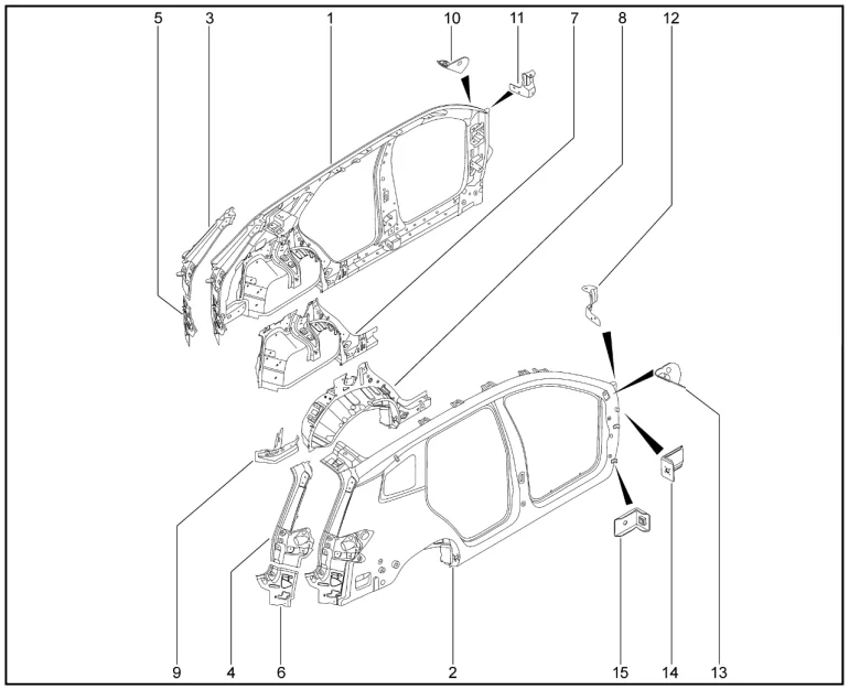Панели боковины кузова для XCITE X-Cross 8, Chery Tiggo 8 Pro