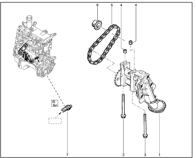 Насос маслянный (K7M)