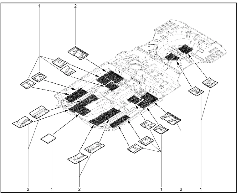 Прокладки переднего пола (с 11.02.2023)