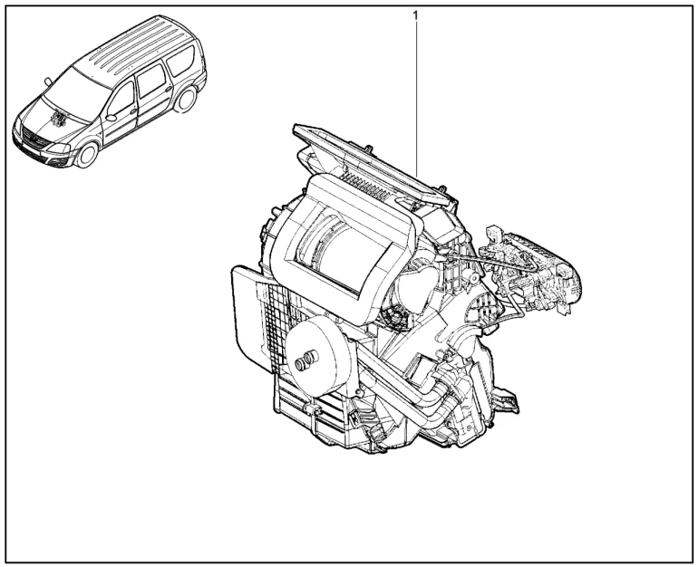 Отопитель в сборе (с 2015)