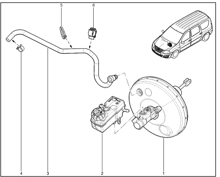 Усилитель тормозов вакуумный (P3M,P4M) (до 01.11.2023)