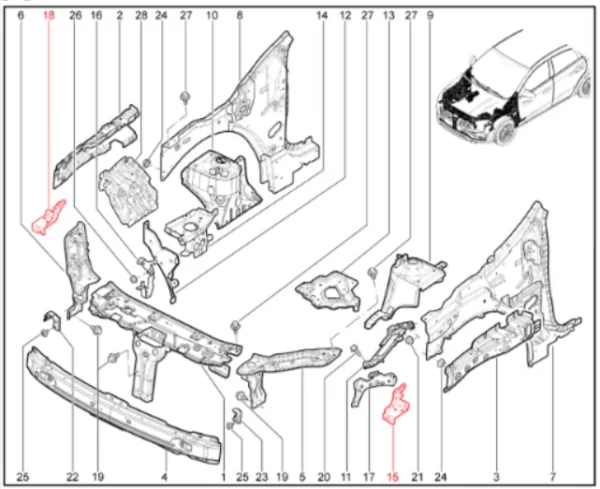 Кронштейн крепления фары для Lada Iskra