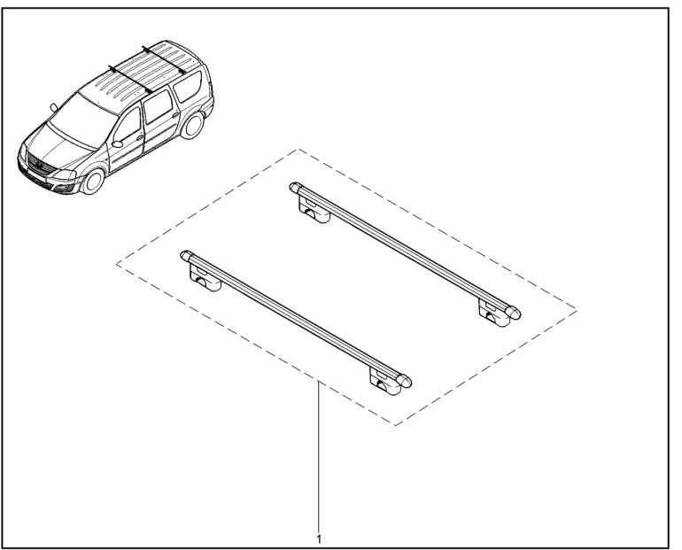 Багажник в сборе