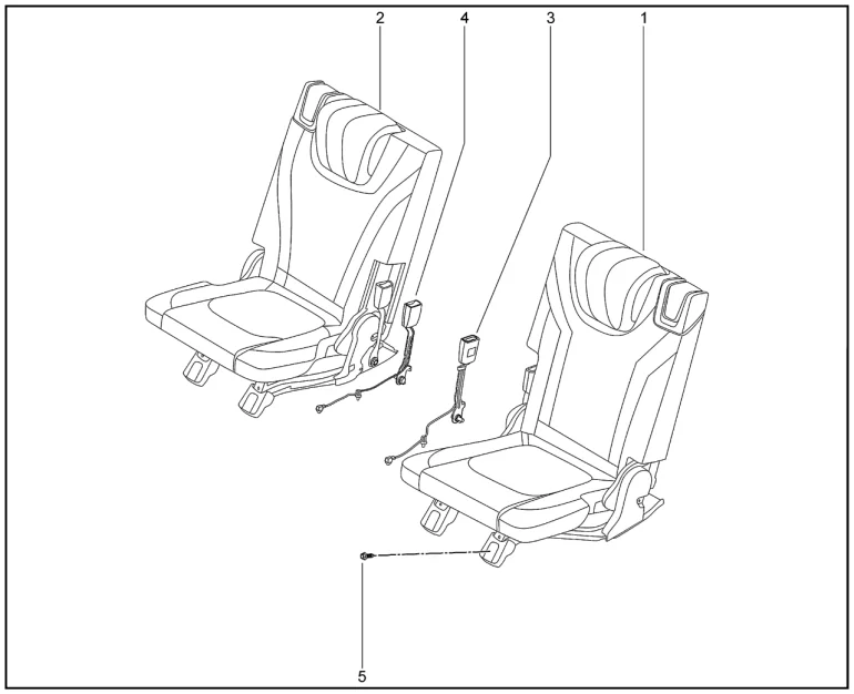 Сиденья третьего ряда для XCITE X-Cross 8, Chery Tiggo 8 Pro