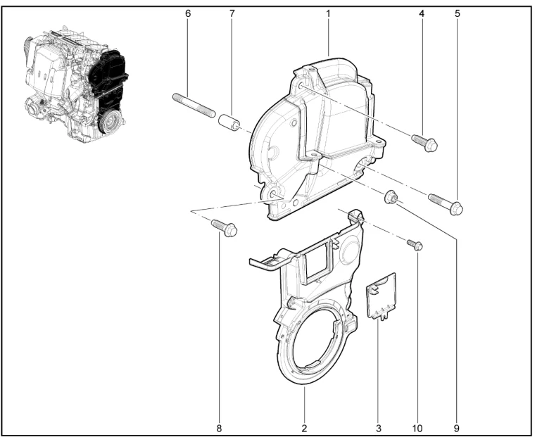 Крышки защитные ГРМ (К4М)