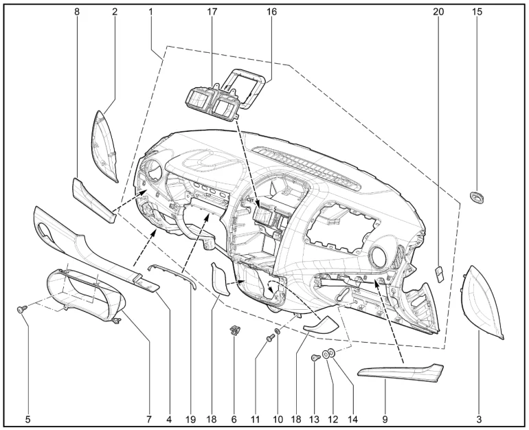 Панель приборов (FL) c 30.07.2018