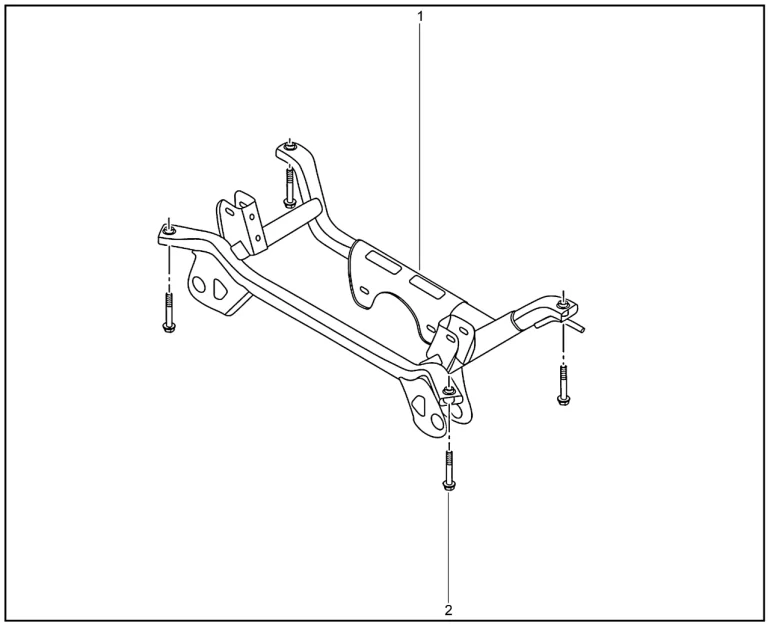 Подрамник задний для XCITE X-Cross 7, Chery Tiggo 7 Pro