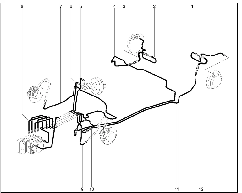 Шланги, трубки тормозные