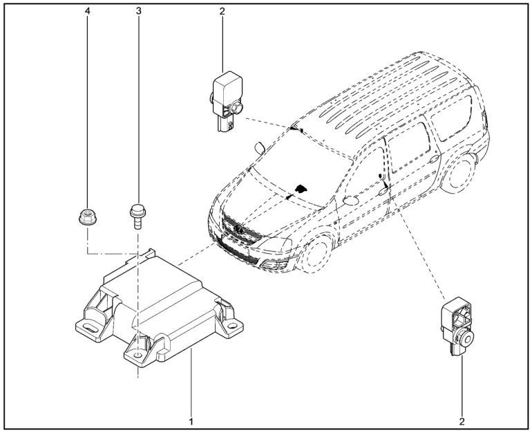 Блок управления подушками безопасности