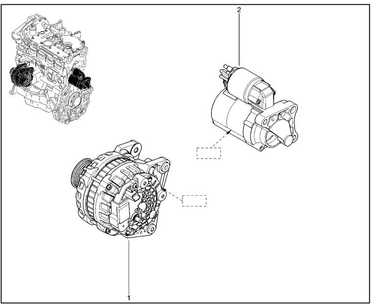 Генератор, стартер (K4M,K7M)