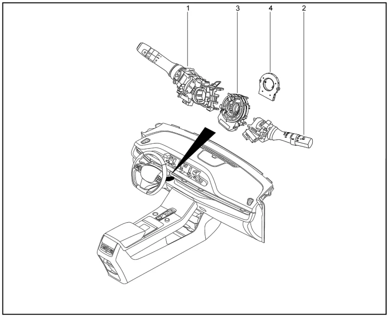 Модуль подрулевых переключателей для XCITE X-Cross 8, Chery Tiggo 8 Pro