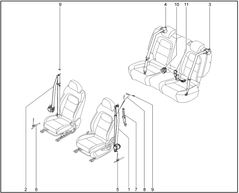 Ремни безопасности (Prestige) для XCITE X-Cross 7, Chery Tiggo 7 Pro