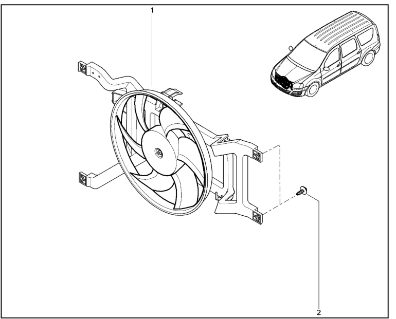 Электровентилятор (без КУ)