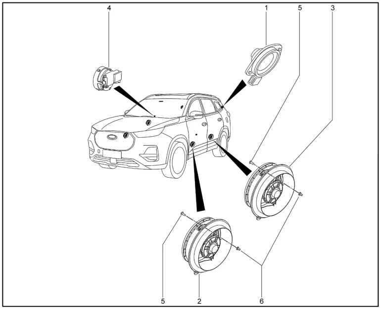 Динамики для XCITE X-Cross 8, Chery Tiggo 8 Pro