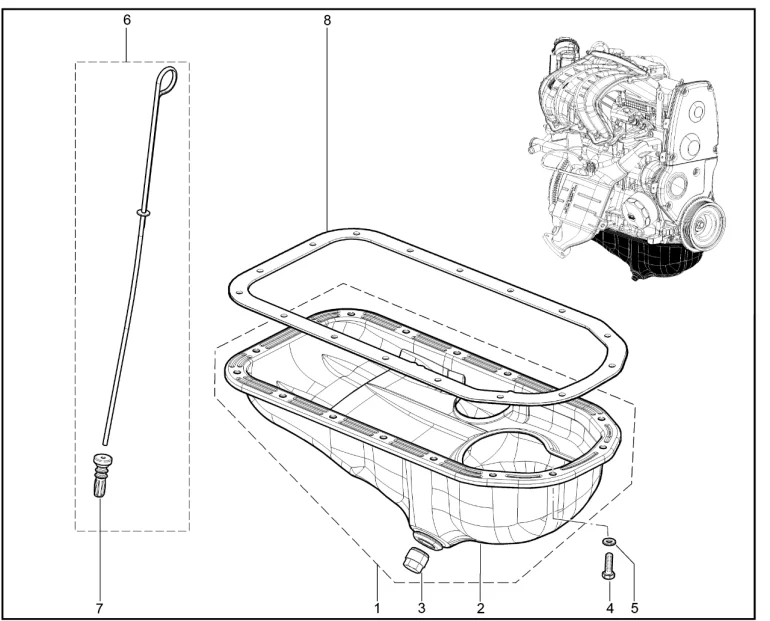 Картер масляный (P3M)