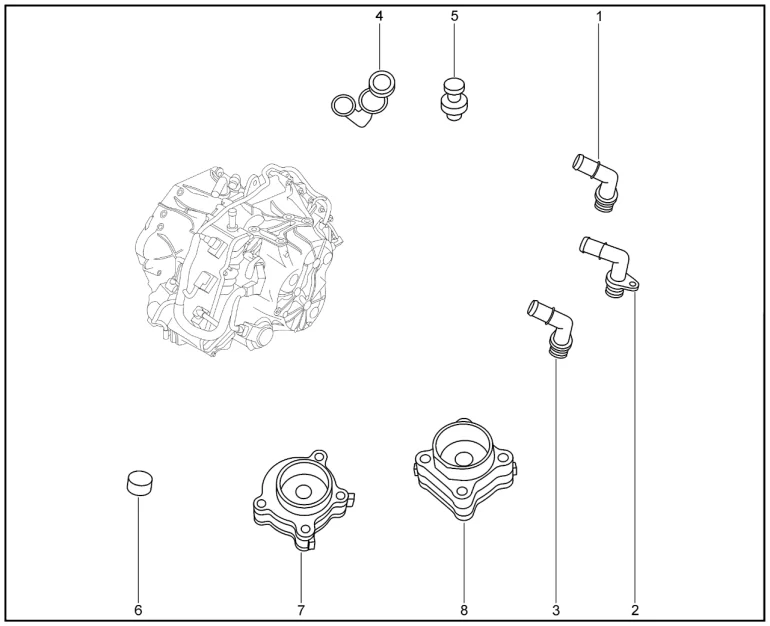 Элементы коробки передач для XCITE X-Cross 8, Chery Tiggo 8 Pro