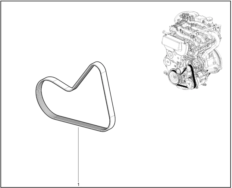 Ремень привода вспомогательных агрегатов (с КУ)