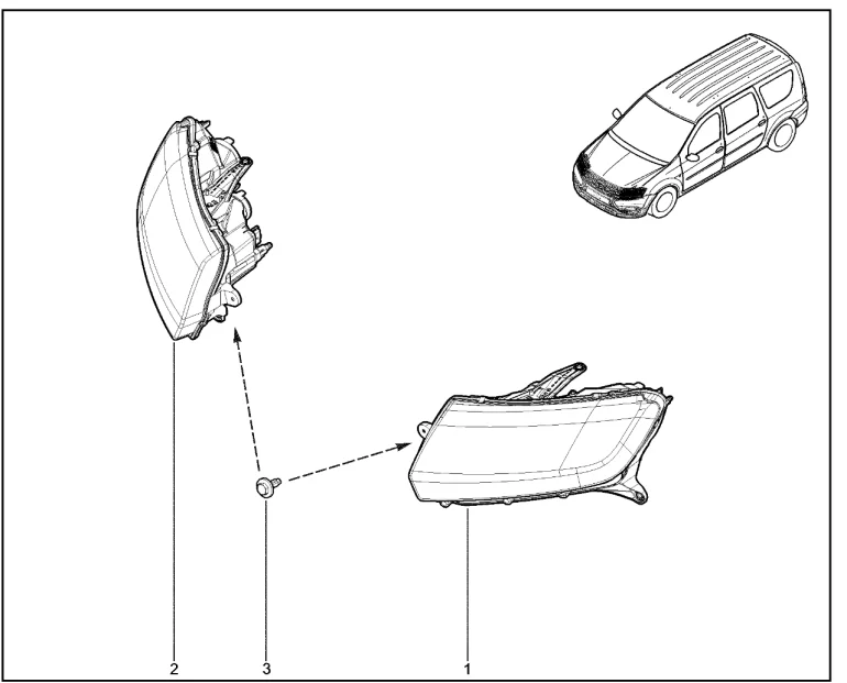 Фары передние (FL)