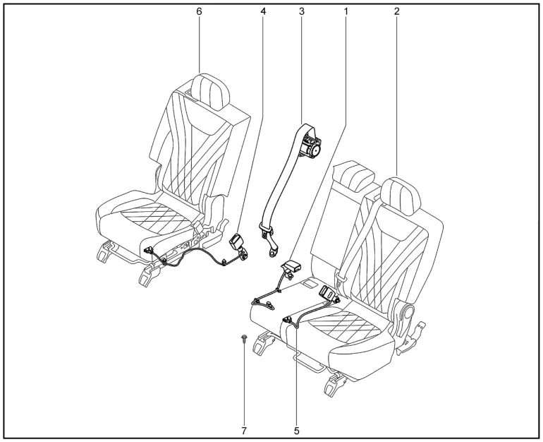 Сиденья второго ряда для XCITE X-Cross 8, Chery Tiggo 8 Pro