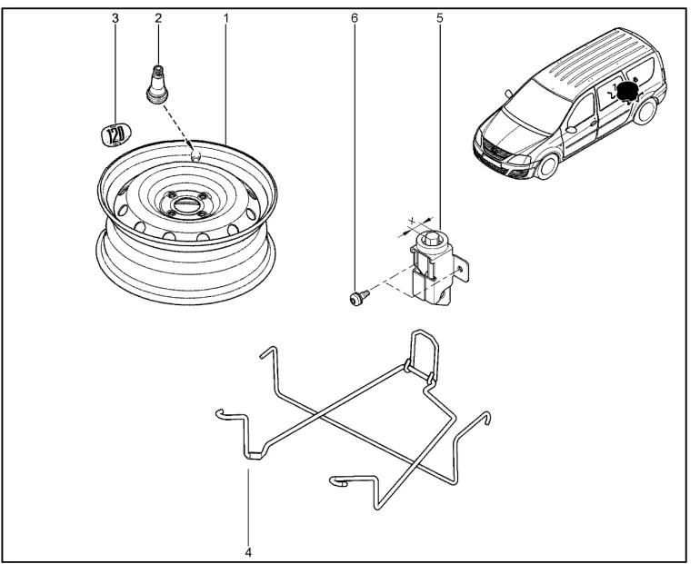 Запасное колесо
