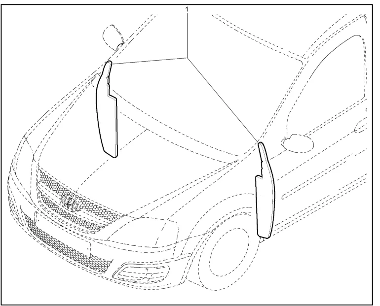 Заглушки арки переднего колеса