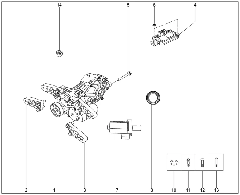 Мост задний (редуктор) для XCITE X-Cross 8, Chery Tiggo 8 Pro
