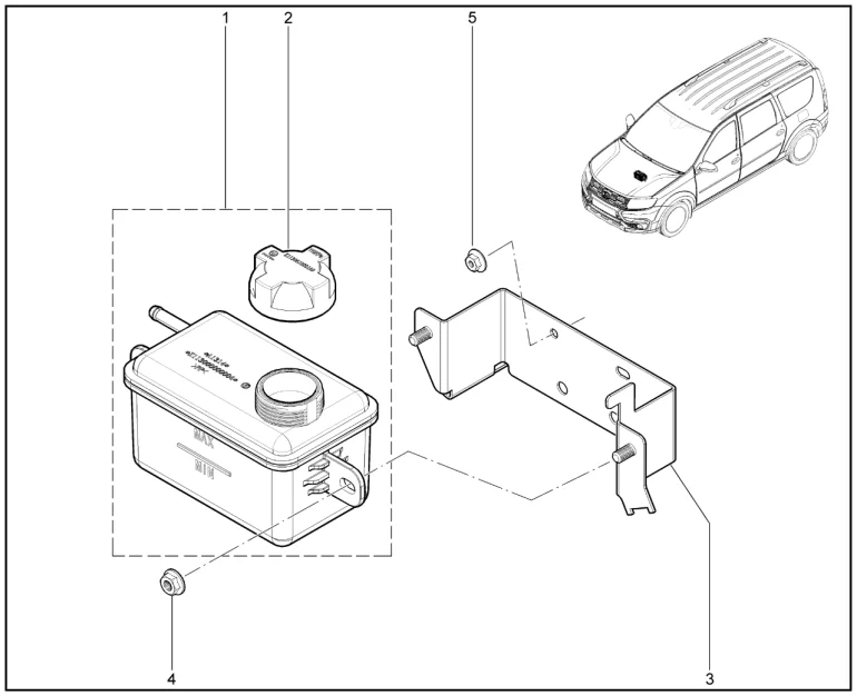 Бачок расширительный (E-Largus)