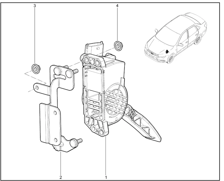 Педаль акселератора