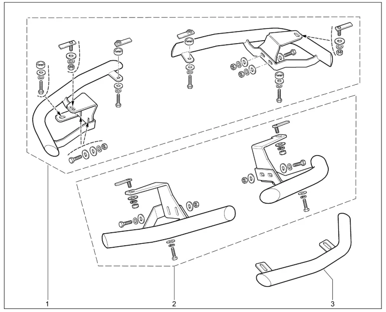 Защита бампера заднего
