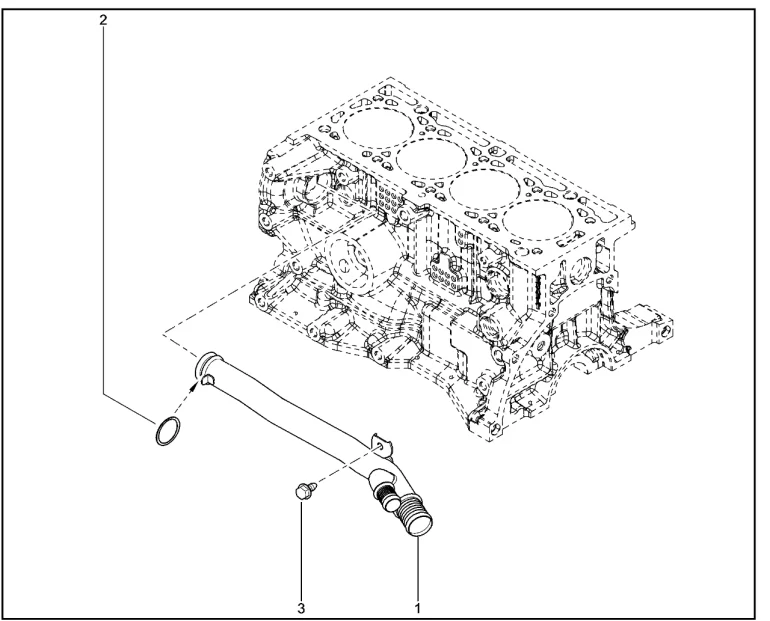 Труба подводящая насоса водяного