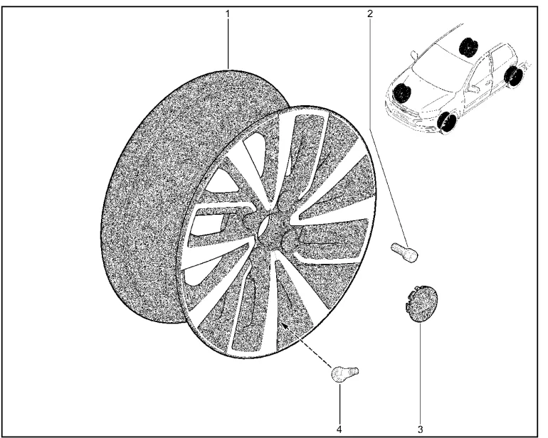 Диск колеса литой 15", колпак
