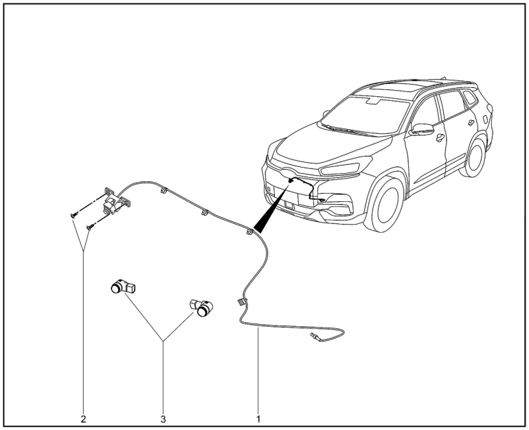Камера передняя, датчики для XCITE X-Cross 8, Chery Tiggo 8 Pro