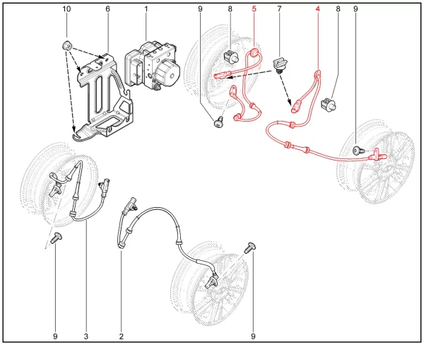 Датчик скорости заднего колеса для Lada Iskra