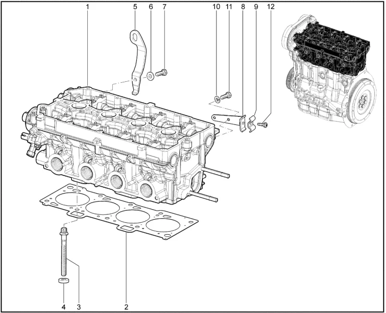 Головка блока цилиндров в сборе (Р4М-21126,21127)