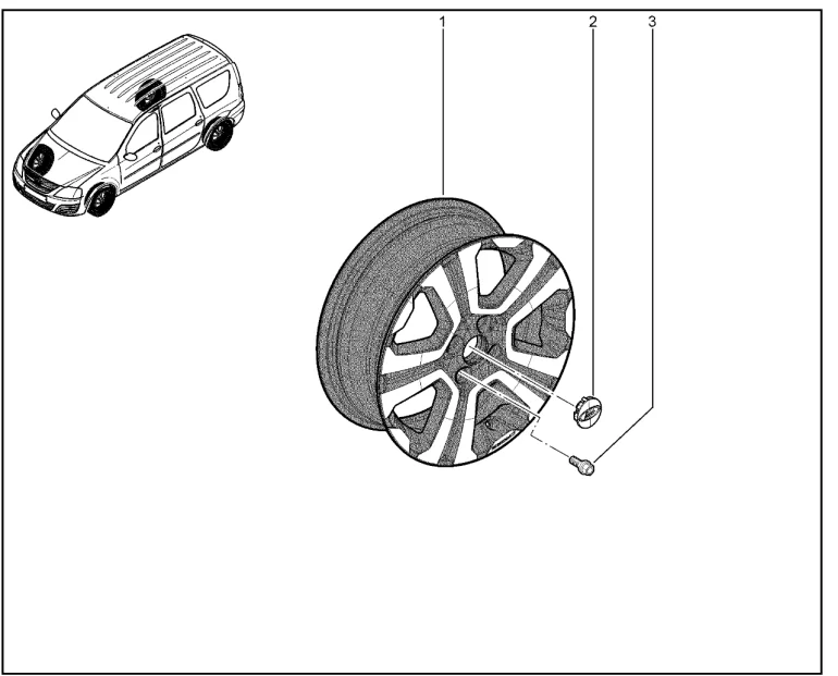 Диск колеса (литой)16"(Кросс) (FL)