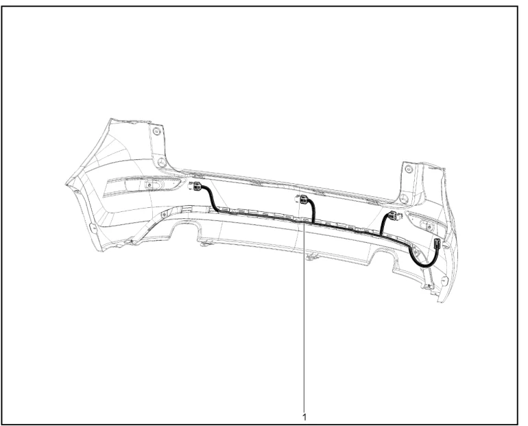 Жгут проводов заднего бампера