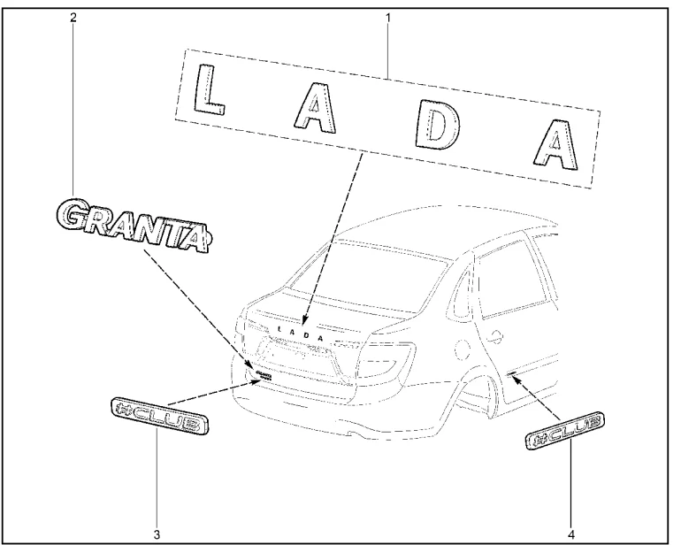 Орнамент задка (CLUB)