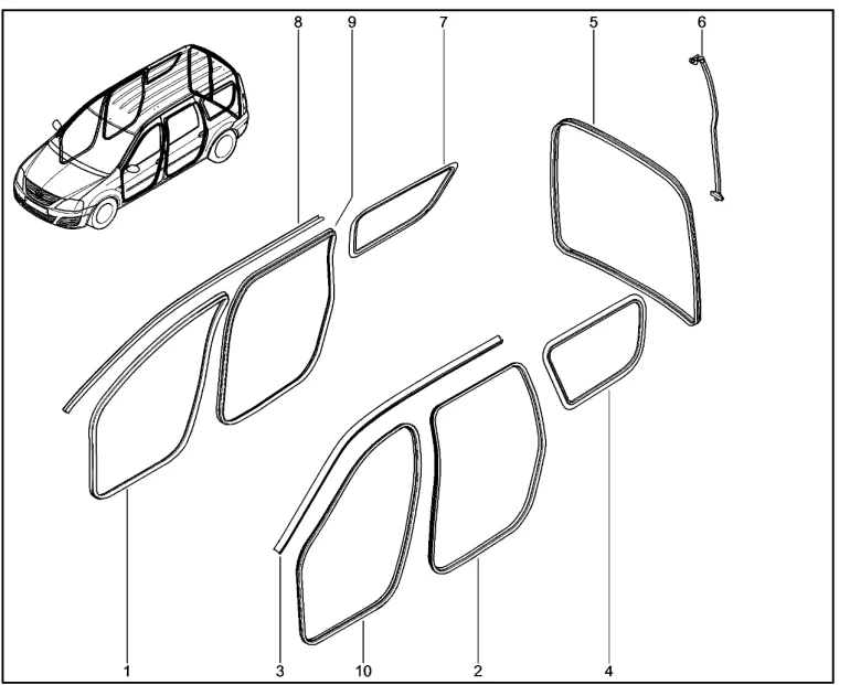 Уплотнители проемов дверей