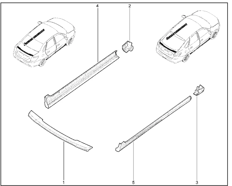 Спойлер, обтекатели порогов (Drive Active)