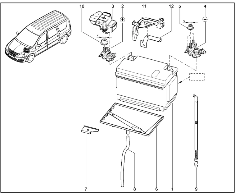 Батарея аккумуляторная