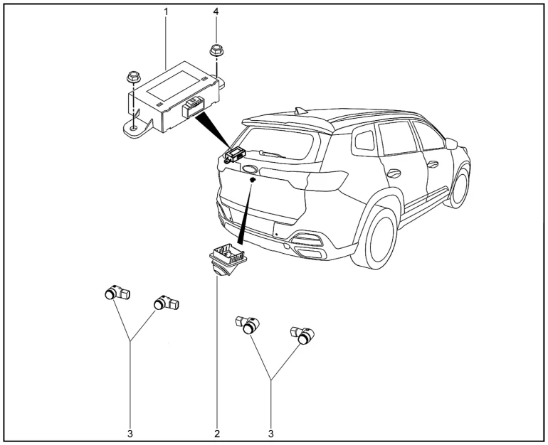 Система парковки для XCITE X-Cross 8, Chery Tiggo 8 Pro