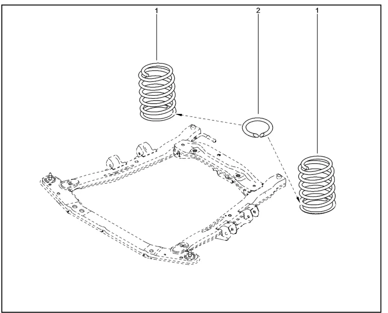 Пружина передней подвески