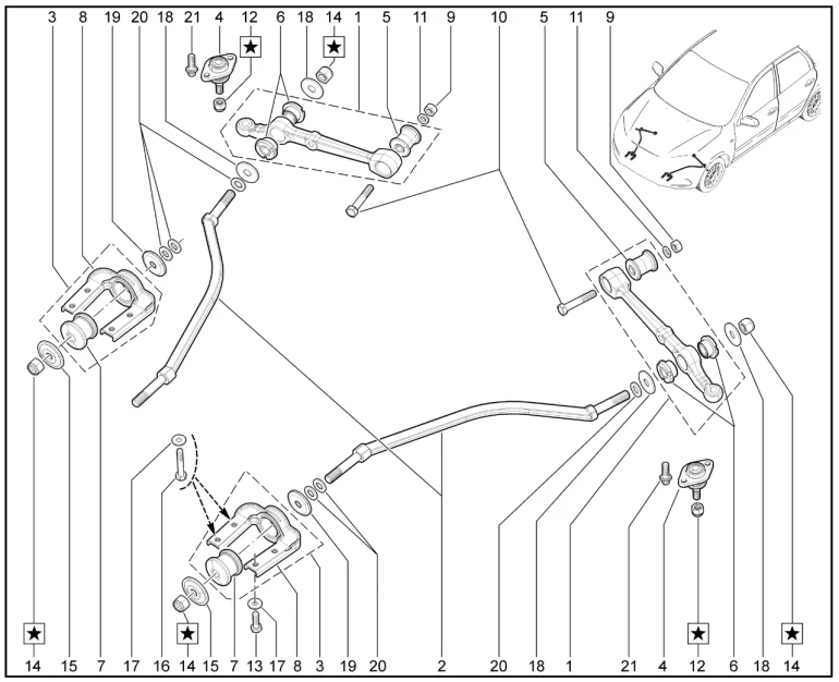 Рычаги передней подвески