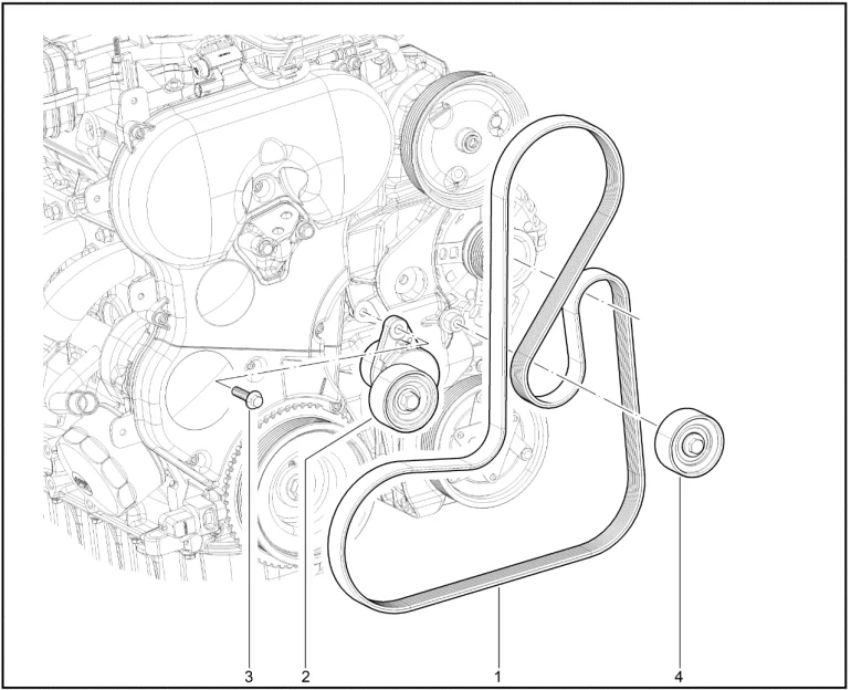 Ремень привода вспомогательных агрегатов (P4M)
