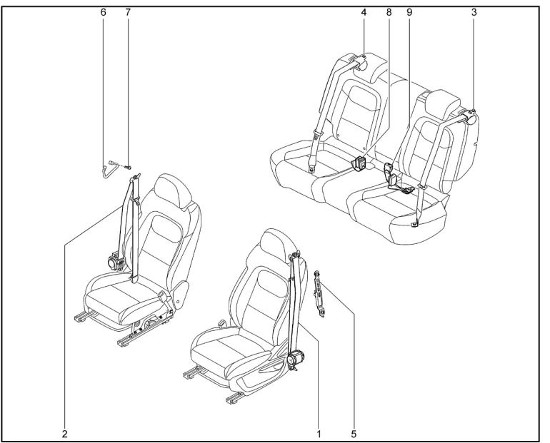 Ремни безопасности (Elite) для XCITE X-Cross 7, Chery Tiggo 7 Pro