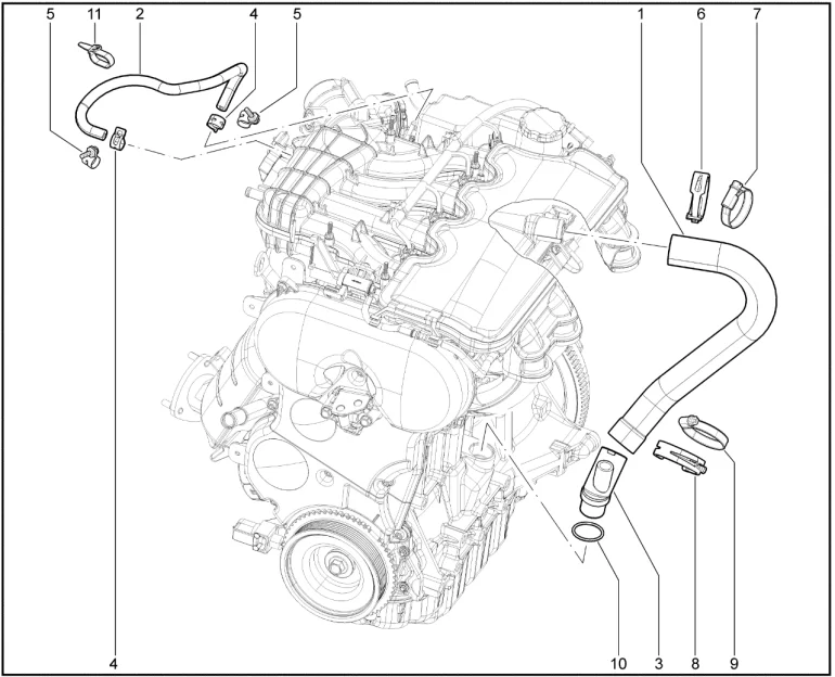 Вентиляция картера (P4M)