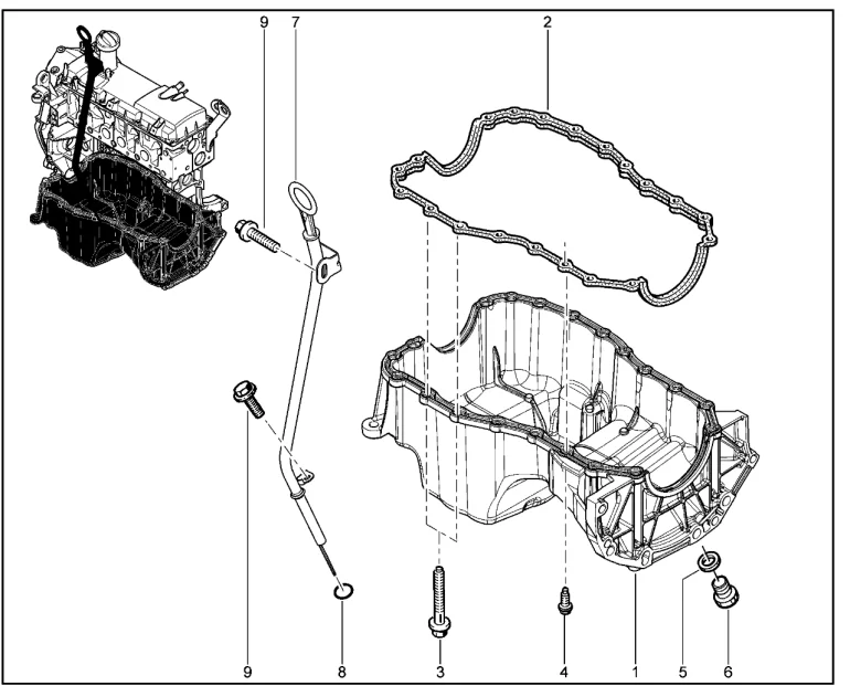 Картер масляный (К7М)