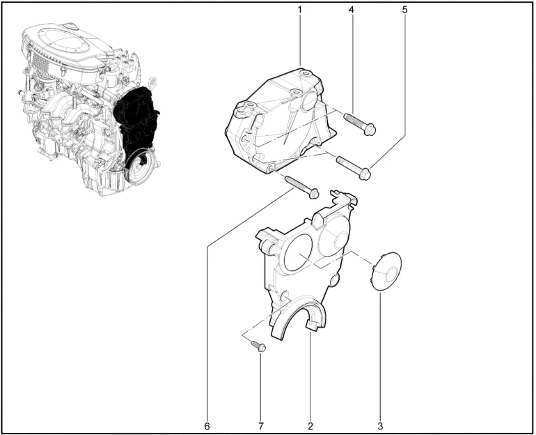 Крышки защитные ГРМ (K7M)